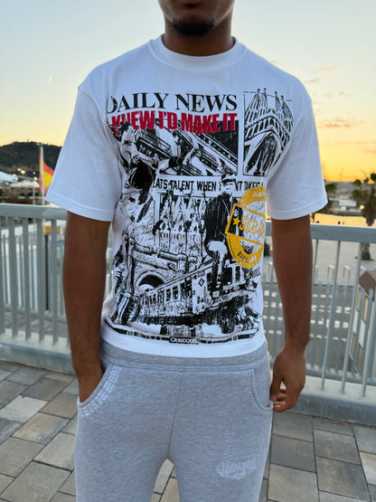 WHITE DAILY T-SHIRT