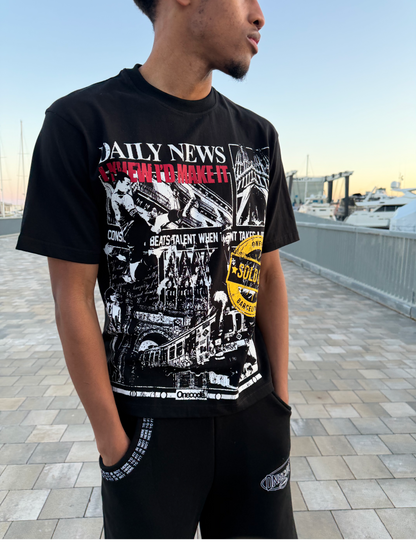 BLACK DAILY T-SHIRT